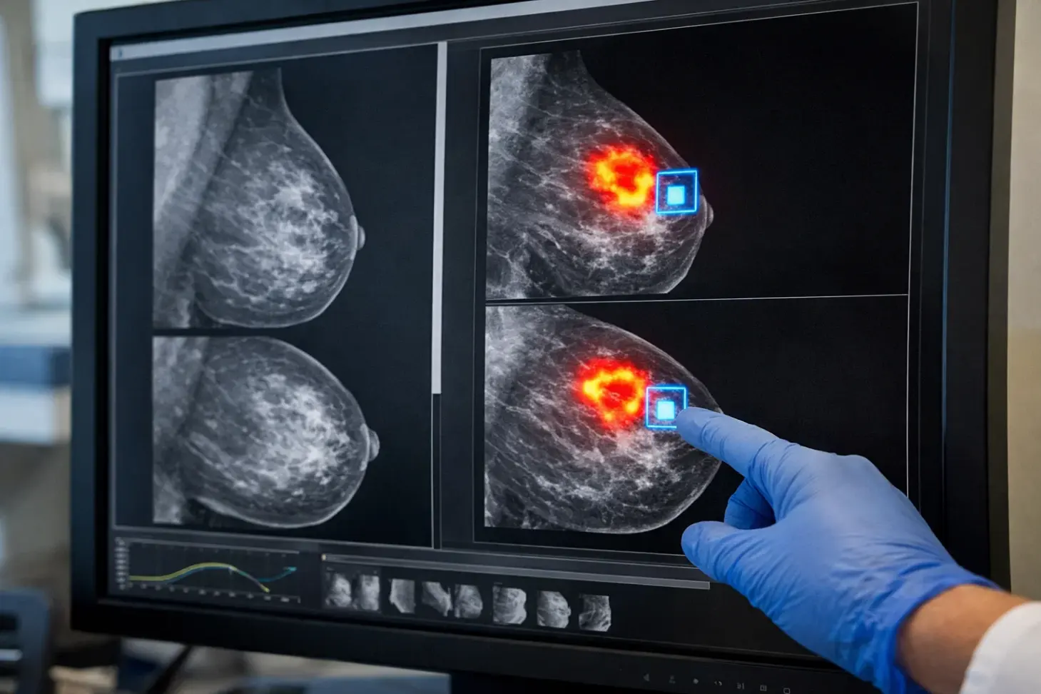 Какие ранние признаки рака груди ИИ выявляет на снимках
